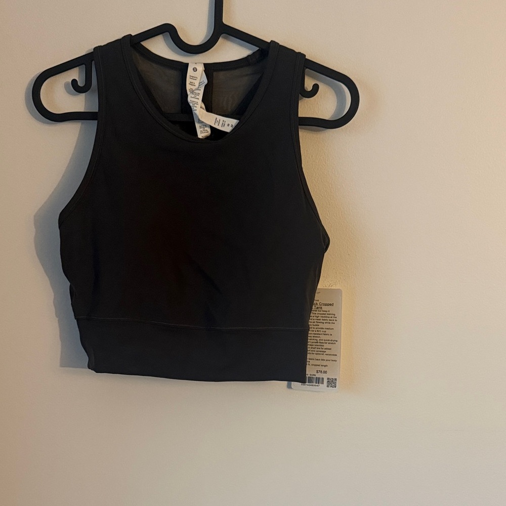 lululemon athletica Mesh-Back Cropped Training Tank